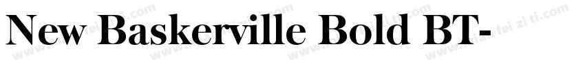 New Baskerville Bold BT字体转换
